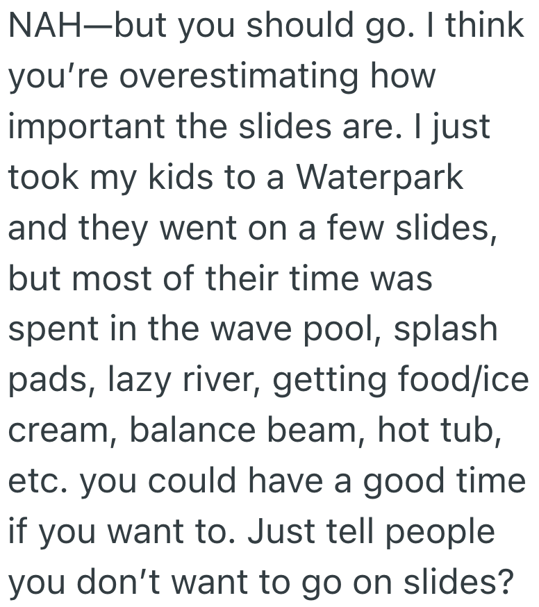 Screenshot 2025 07 08 at 8.42.02 PM Bridesmaid Wants To Decline A Bachelorette Invitation To A Waterpark Because Of Her Weight, But The Bride Really Wants Her To Go